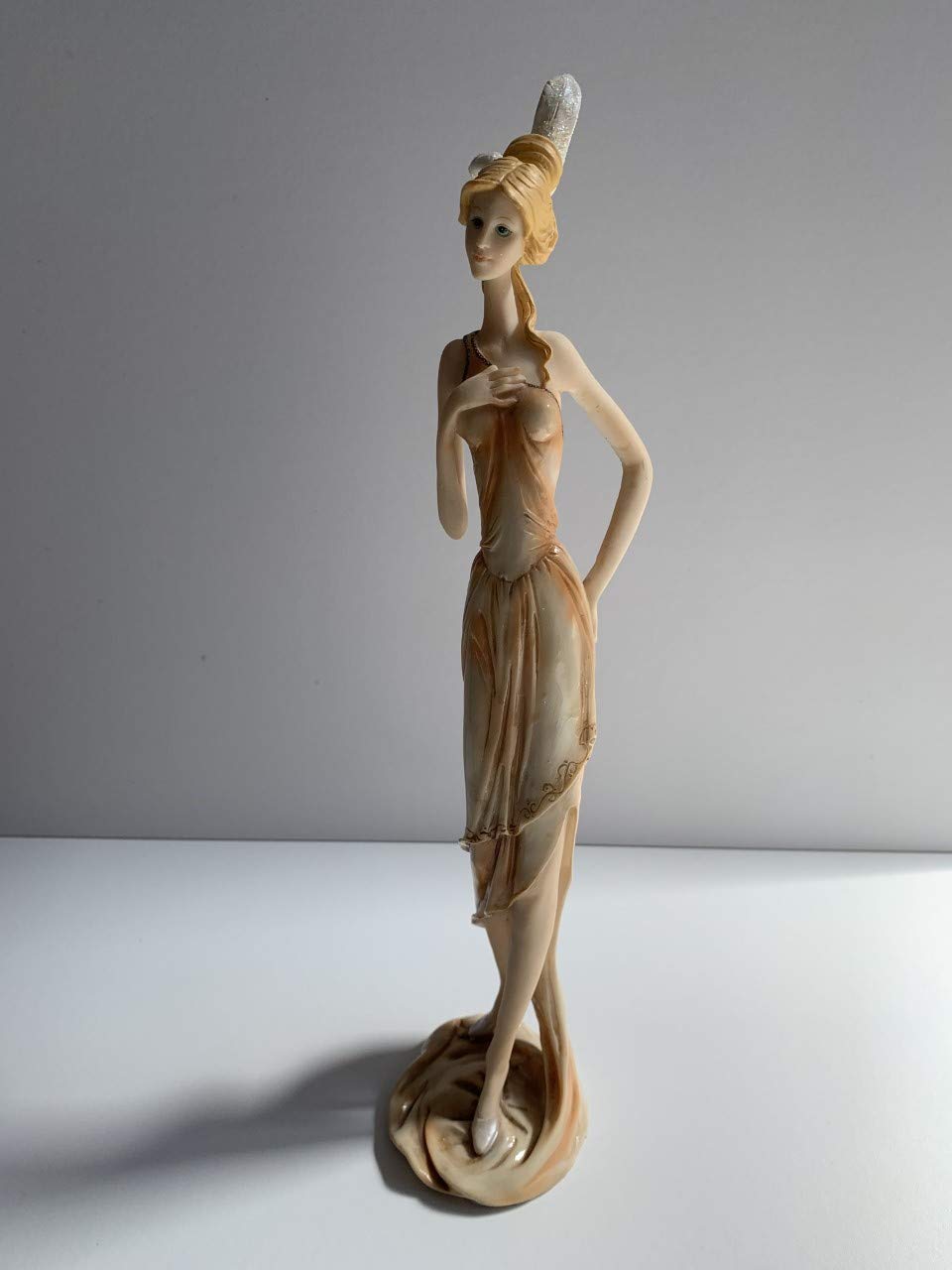 Widdop Zoe hand-painted lady ornament 34cm