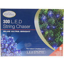 Load image into Gallery viewer, 300 LED Blue Chaser Christmas Lights | Indoor/Outdoor Fairy Lights | 20.9 Metres | 8 Light Modes | Christmas/Weddings/Gardens
