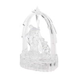Colour-changing acrylic Nativity Christmas ornament