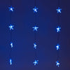 24 LED Star Curtain Lights, Indoor and Outdoor ~ Brilliant Blue