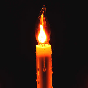Pine Flickering Candle Bridge ~ Warm White Lights ~ Indoor