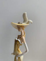 Emma neutral hand-painted decorative lady figurine