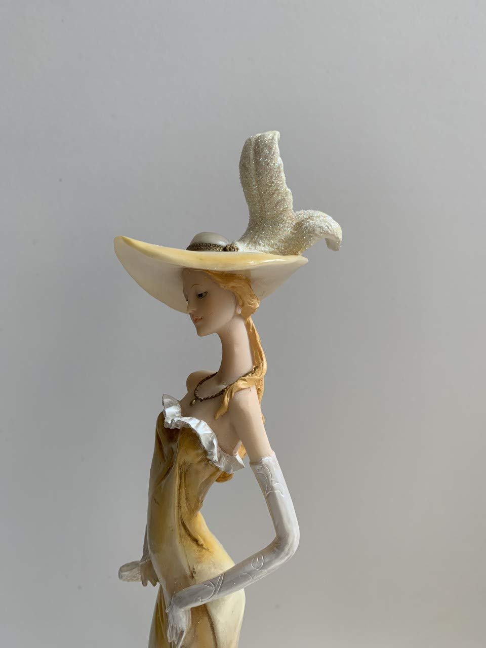 Emma neutral hand-painted decorative lady figurine