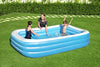 20 Inflatable Family Pool, Blue Rectangular with Water Capacity 1,161L