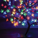 Multi-coloured LED blossom tree with 13.7cm base