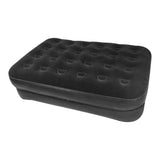 Grey inflatable guest bed with flocked sleeping surface