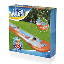 Load image into Gallery viewer, Double Water Slip and Slide, 4.88m Inflatable Garden Games with Built-in Sprinklers
