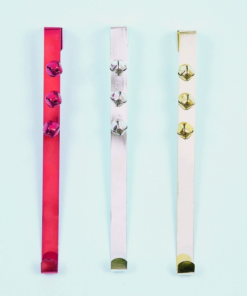 Jingle bell Christmas wreath hanger