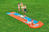Bestway H2OGO water slide connected to garden hose