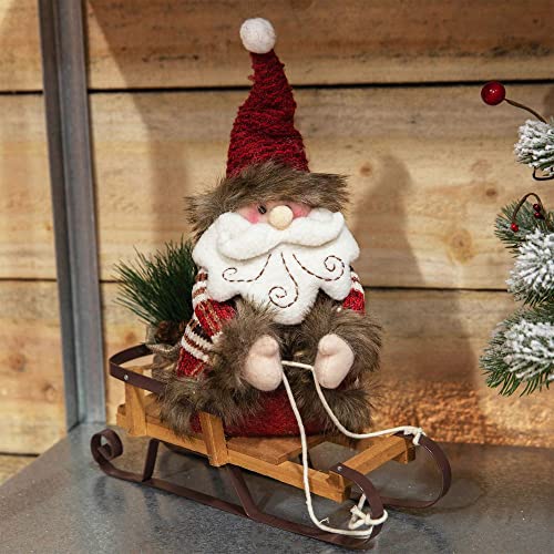34cm Santa on sledge Christmas decoration