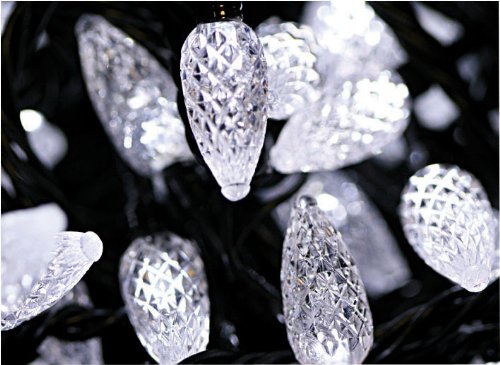 100 white LED strawberry Christmas lights
