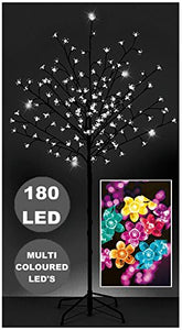 LED Cherry Blossom Tree Indoor & Outdoor Use 1.5M 150 LED's Multi Colour