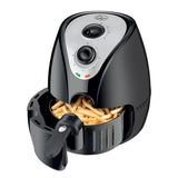 2.2 litre black air fryer with non-stick basket