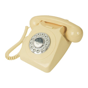 Classic Retro Vintage Style Home Telephone - Cream