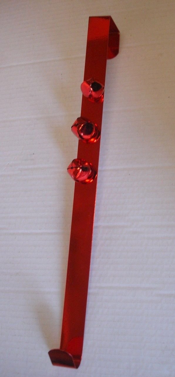 Jingle bell Christmas wreath hanger alternate view