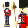 30 cm Tall Wooden Soldier Nutcracker on Stand, Multi-Colour