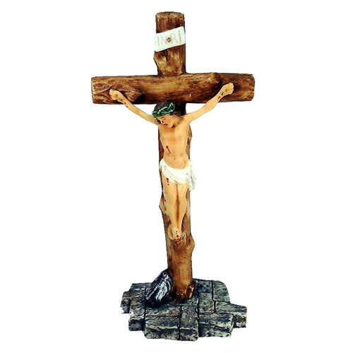 Ceramic Crucifix showing Jesus on a Cross