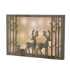 28cm reindeer LED silhouette frame with 20 warm white lights