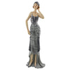 Art Deco Midnight Shimmer "Lavinia" Lady Figurine Statue