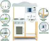 Little Sous Chef play kitchen with pans and stainless-steel utensils