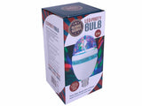 Multi-colour rotating LED party bulb B22 fitting