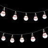 10 LED Snowman retro bulb Christmas string lights battery operated