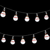 10 LED Snowman retro bulb Christmas string lights battery operated