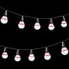 Battery Operated 10 LED Snowman Retro Bulb Shaped String Lights