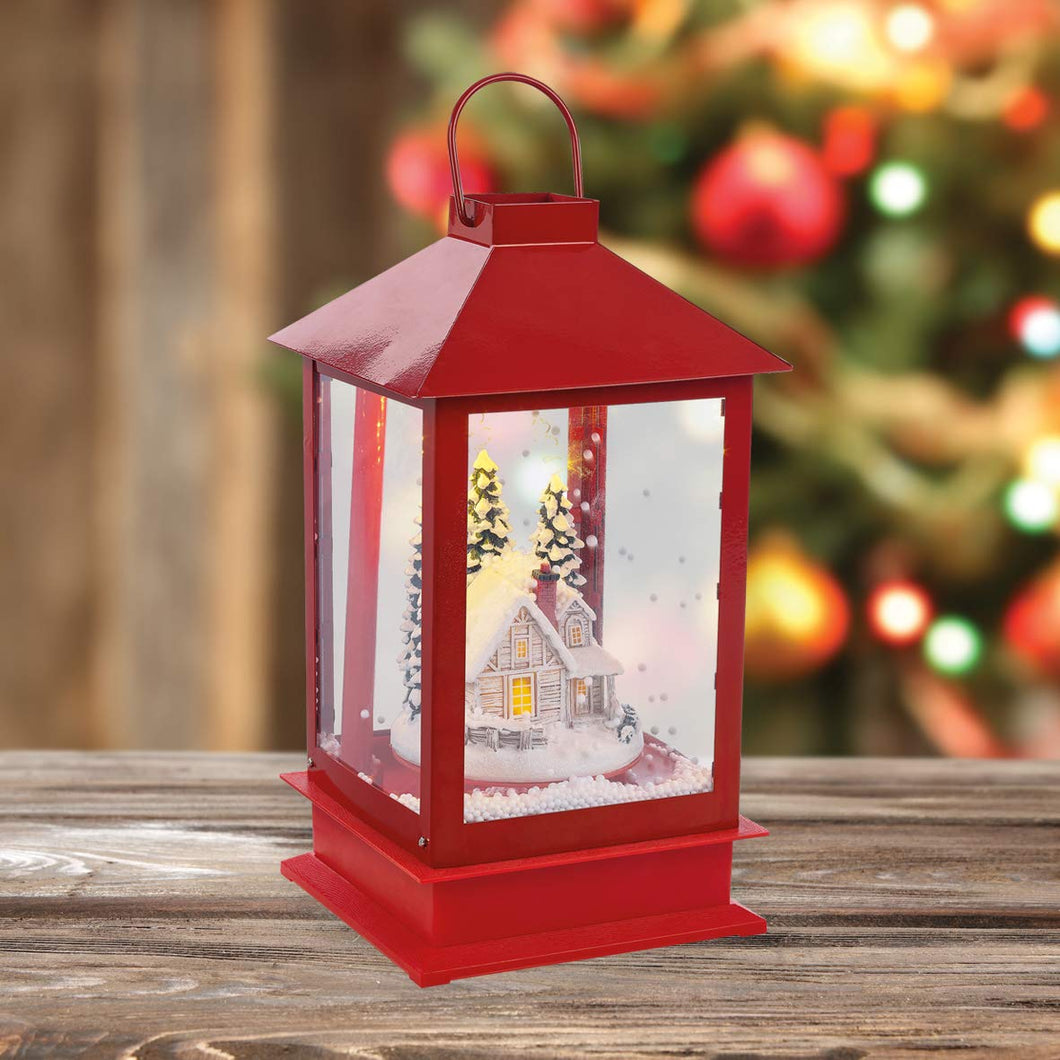 41cm Hight Red Snowing Lantern