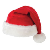 Fluffy red and white Santa Christmas hat