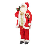 Traditional freestanding Santa Christmas figure alternate view