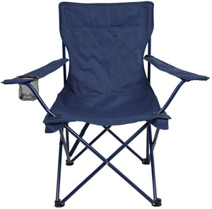 Lightweight Folding Portable Chair with Cup Holder for Camping, Caravanning, Festivals, Gardens, BBQs, Fishing and the Beach