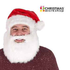 Santa Hat with Beard, Men, Women,