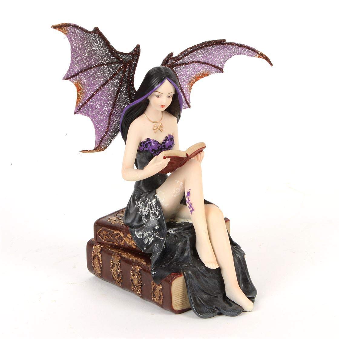 Widdop Mystic Legends 58249 gothic reading fairy figurine 14cm