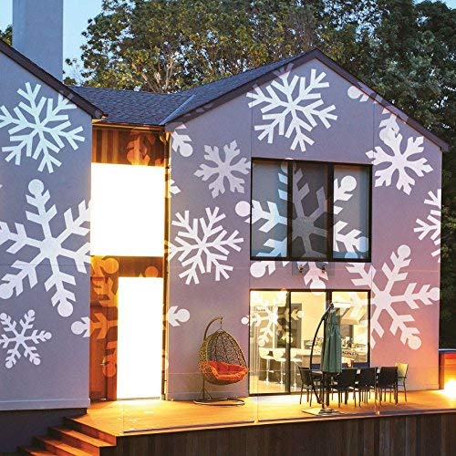 LED snowflake Christmas projector light