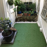 4m x 1m 15mm Pile High Artificial Grass / Light Green Astro Turf / High Density Fake Grass