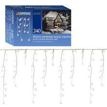 Load image into Gallery viewer, 240 LED Brilliant White Snowing icicles
