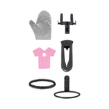 Quest garment steamer telescopic pole and steam head