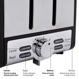 Quest stainless steel diamond-cut toaster