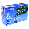 300 LED Blue Chaser Christmas Lights | Indoor/Outdoor Fairy Lights | 20.9 Metres | 8 Light Modes | Christmas/Weddings/Gardens