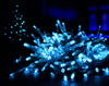 480 blue LED Supabright Christmas lights with green cable