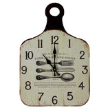 Hometime cutlery chopping board kitchen wall clock 43 x 30cm