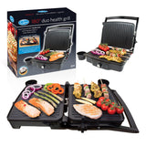 Quest stainless steel panini press with non-stick grill plates