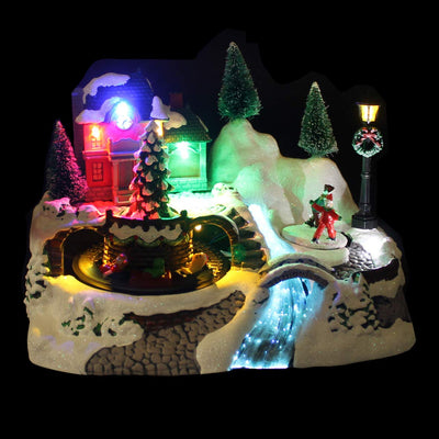 Animated Train Ornament, Multi-Coloured