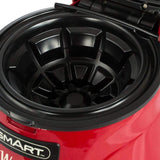 Red waffle bowl machine for three-minute edible waffle bowls