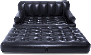 Multipurpose Inflatable Sofa Black PVC