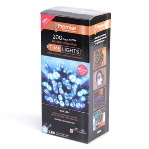 200 Led Battery Operated Lights - Blue