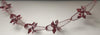 2.7m red and pink foil Christmas garland decoration