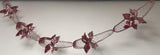 2.7m red and pink foil Christmas garland decoration