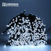 600 bright white LED chaser Christmas lights 41.9m with 8 modes